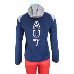 Löffler veste femme avec capuche Team Austria Hybrid Functional ÖSV grises - eau profonde